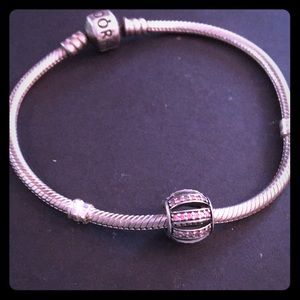 Authentic Pandora Pink charm